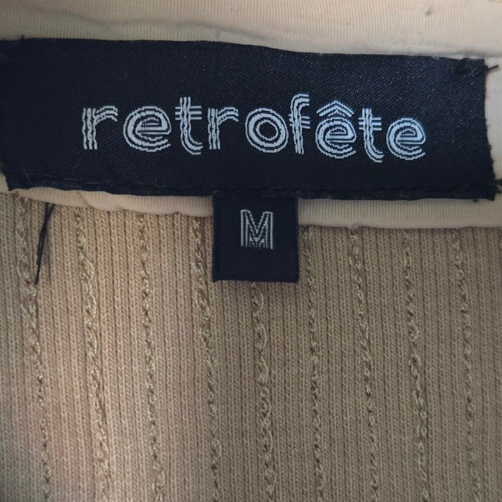 Retrofete (Retrofête) Sariah Sequin Cutout Beige Tan Nude Midi Dress Size M - Picture 6 of 6